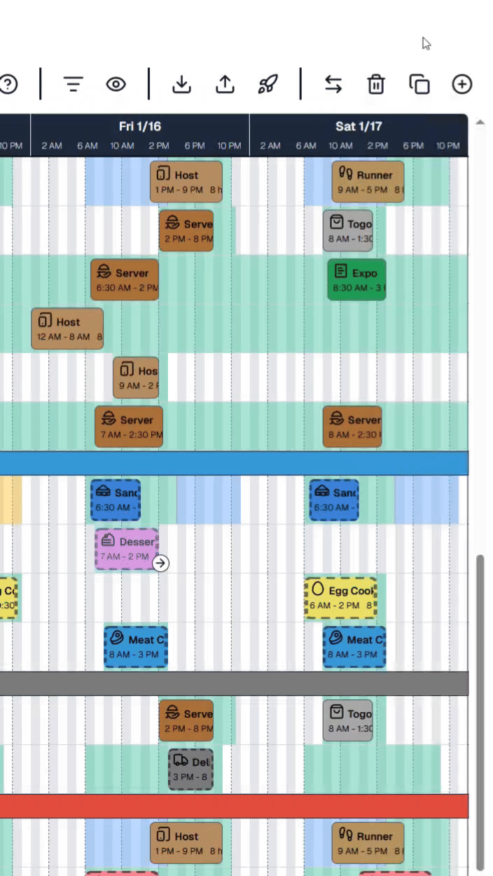 Bulk Shift Editing